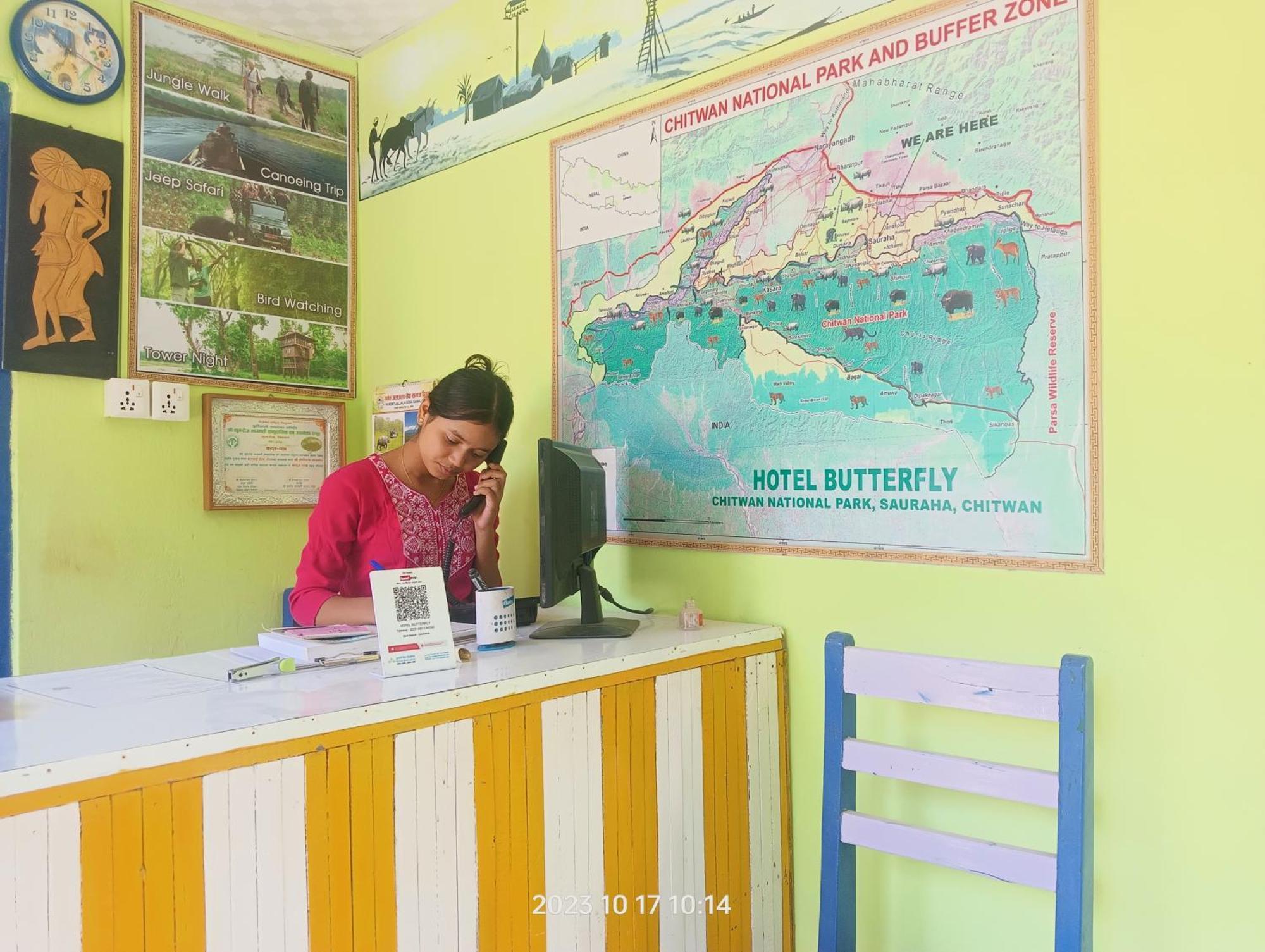 Hotel Butterfly - Peaceful Garden For Nature Lovers Sauraha Eksteriør billede